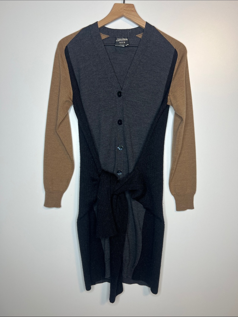 Jean Paul Gaultier Maille Femme color-block cardigan sweater